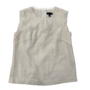 J Crew Blouse Women's Size 2 Small White Ivory Cottagecore Coquette